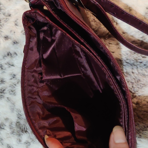 Bueno Faux Ostrich Mini Crossbody Bag - Picture 7 of 7